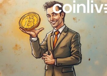 confident businessman bitcoin drawing