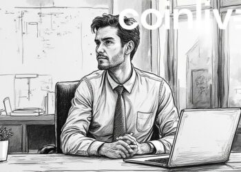 confident businessman ink art