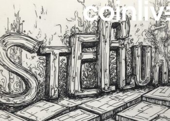 crypto token sale ink drawing