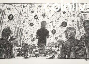 cyberattack ink drawing