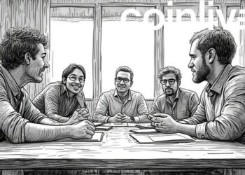 diverse bitcoin owners ink drawing