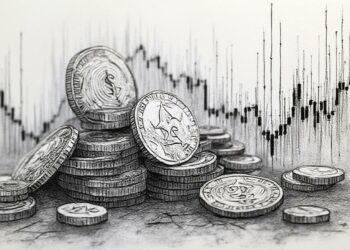 dynamic financial scene drawing