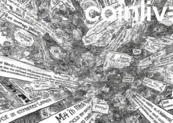 eth xrp sol newspaper ink drawing