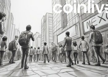 financial market ink drawing