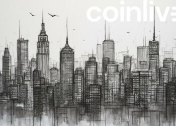 financial skyline ink drawing