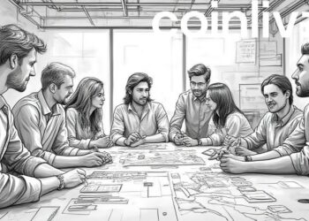 fintech office ink drawing