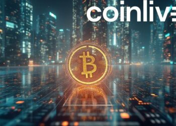 futuristic corporate bitcoin scene
