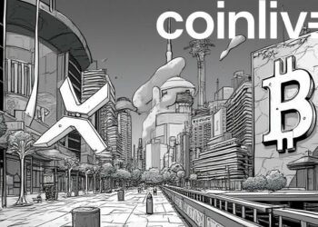 futuristic crypto cityscape art