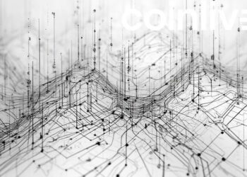 futuristic digital network art