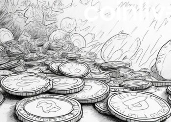 futuristic finance ink drawing