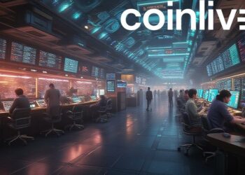 futuristic stock exchange scene