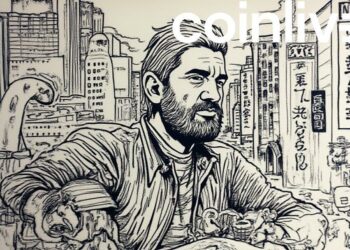 justin sun vegas 2025 ink drawing