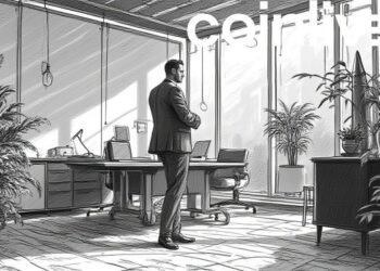 peter holst ceo ink drawing