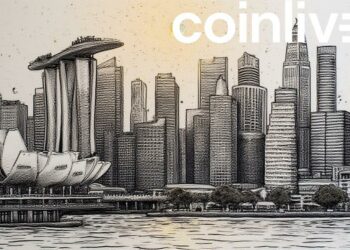 singapore skyline ink drawing