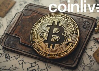 symbolic bitcoin wallet drawing