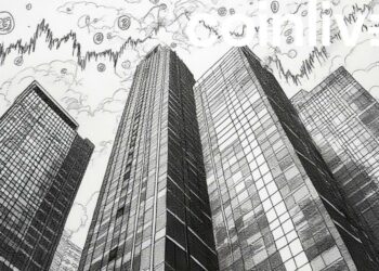 towering financial landscape