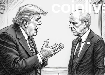 trump vs powell ink drawing