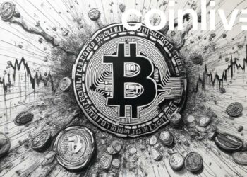 turbulent crypto market drawing