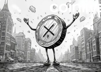 xrp coin celebration cityscape art