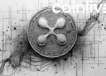 abstract xrp ink drawing coin