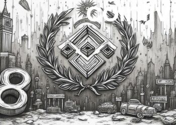 binance 8th anniversary ink art