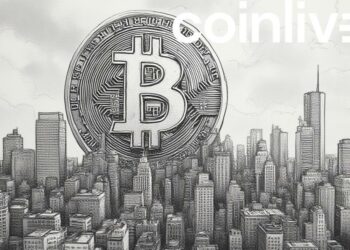 bitcoin dominance cityscape drawing