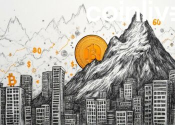 bitcoin mountain ink drawing