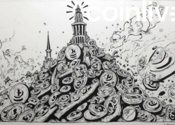 bitcoin rise and fall ink drawing