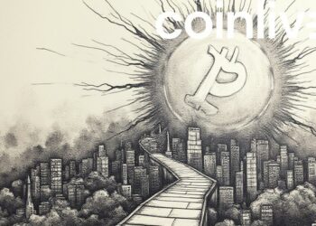 bitcoin sunrise ink drawing