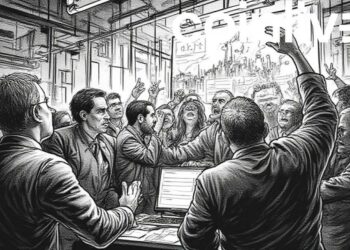 bitcoin traders ink drawing