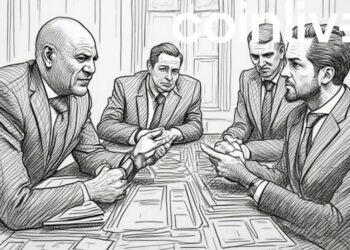 business investment discussion artwork