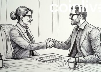 business partners handshake drawing