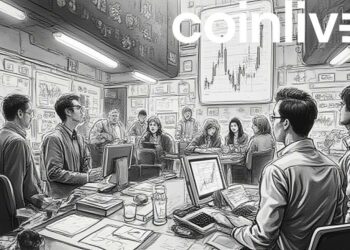 bustling crypto exchange sketch