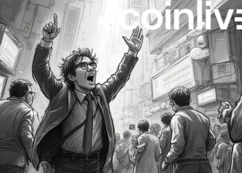 bustling financial market scene