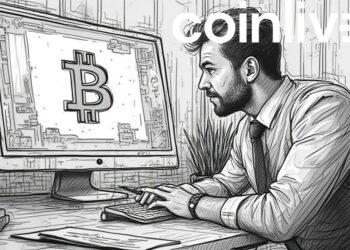 confident businessman bitcoin art