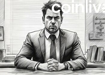 corporate executive ink drawing