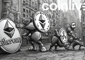 crypto celebration ink drawing