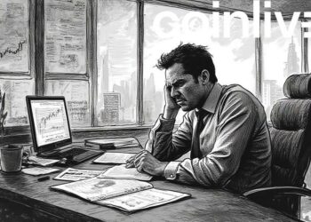 distressed businessman ink drawing