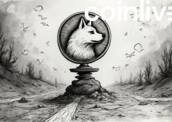 dogecoin crossroads ink drawing