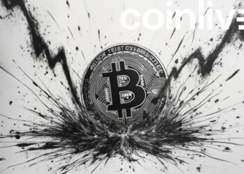 falling crypto coin ink drawing