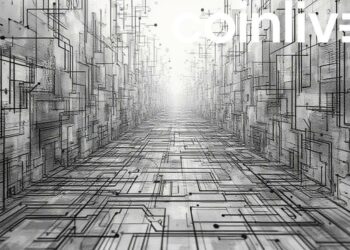 futuristic digital network art
