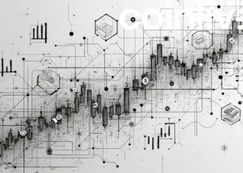 futuristic financial ink drawing