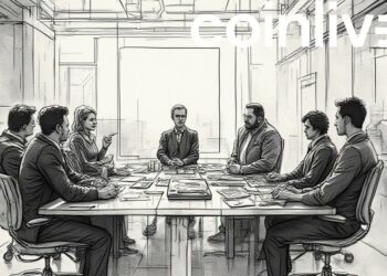 futuristic ink office scene