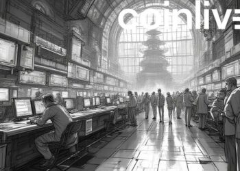 futuristic stock exchange drawing