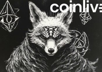 ink drawing fox crypto symbols