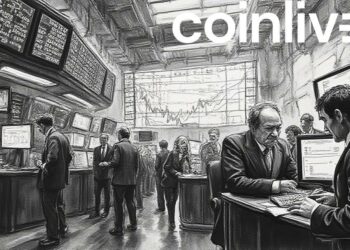 ink drawing stock market scene