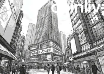 ink drawing upbit financial district