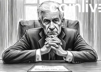 jerome powell ink portrait
