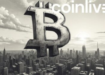 monumental bitcoin sunset art