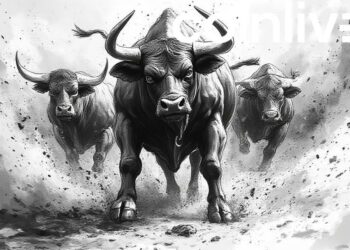 powerful bull ink drawing